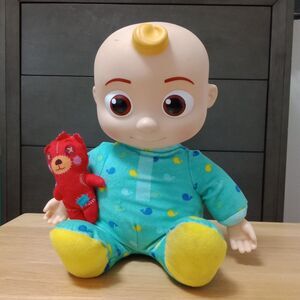 Cocomelon JJ Doll with Red Teddy Plush Soft Singing Toy